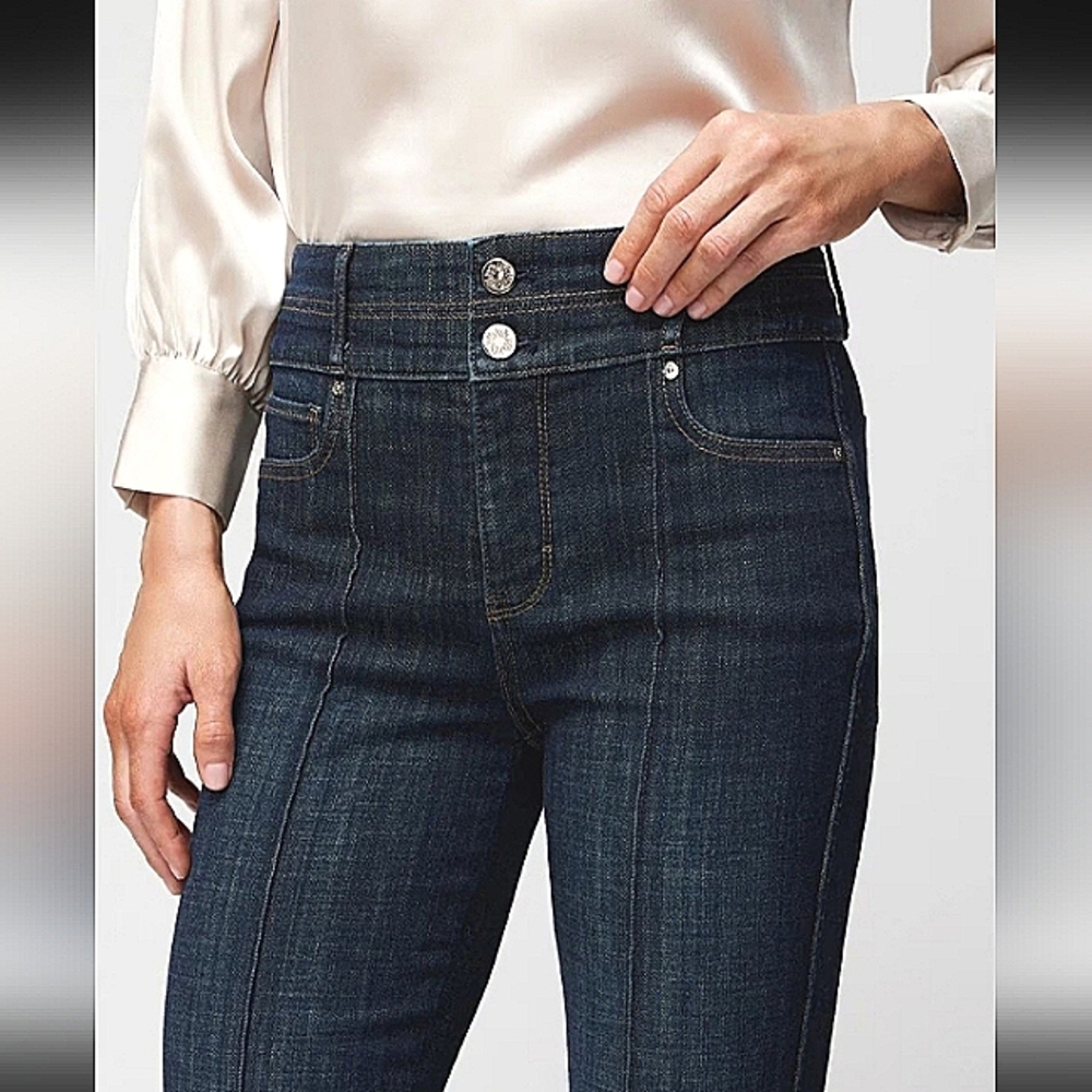 Extra High Rise Everyday Soft Pintuck Skinny Flare